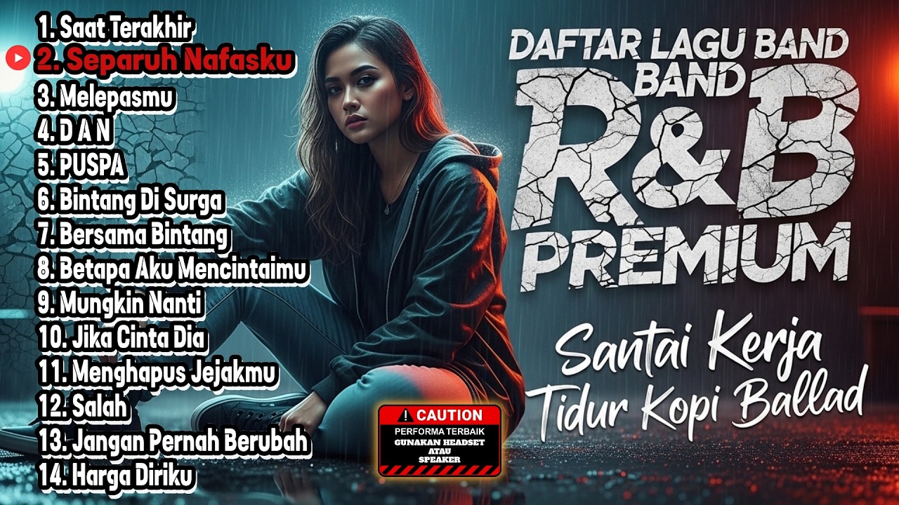 DAFTAR LAGU BAND R&B PREMIUM - Santai Kerja Tidur Kopi Ballad (Saat Terakhir-Separuh Nafasku)