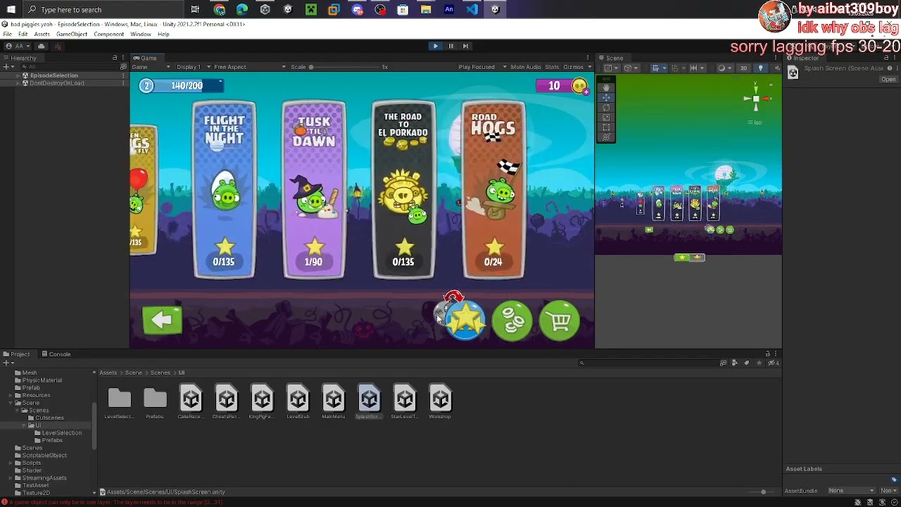 i can unity bad piggies