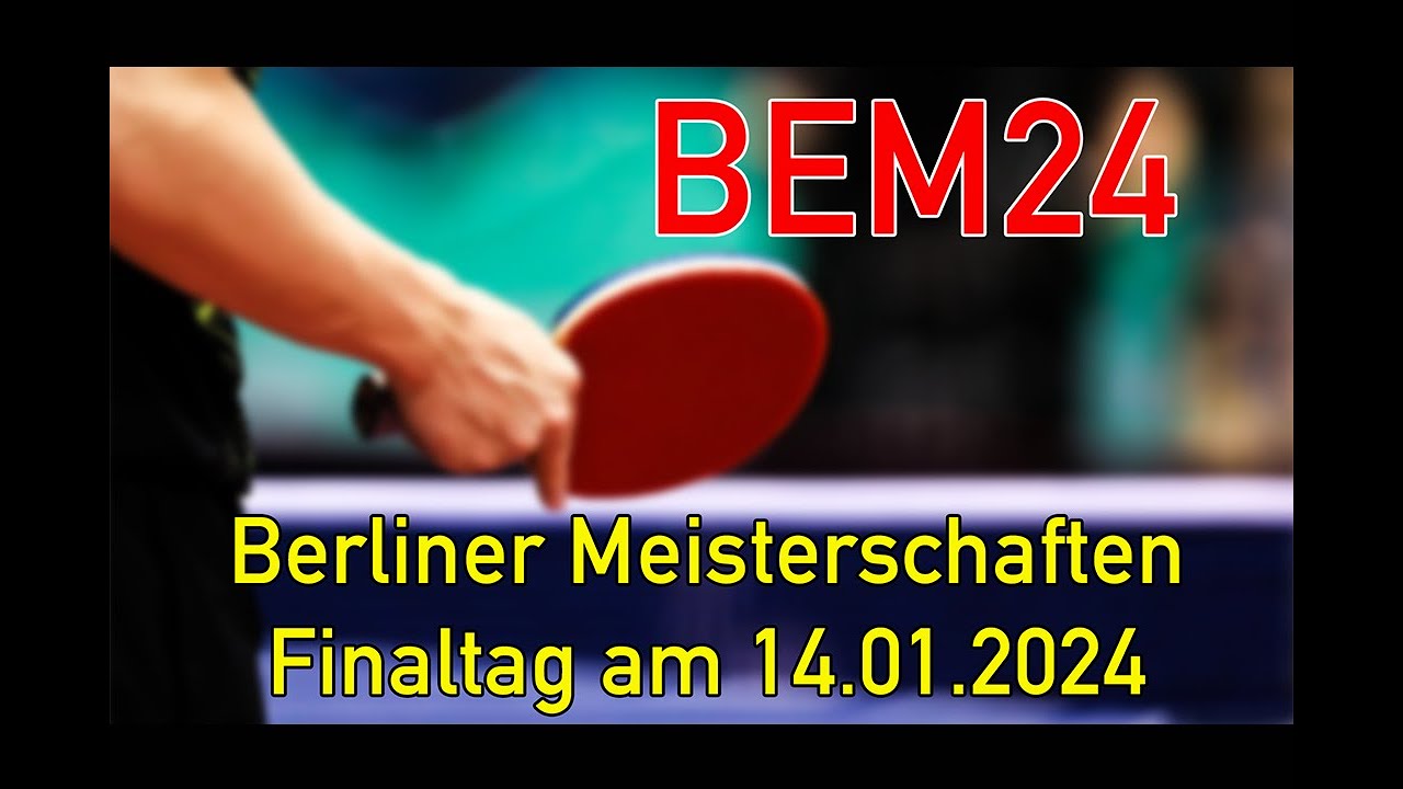 Final Tag BEM 2024 - Live Stream am 14.01.24 aus der Paul Heyse Halle