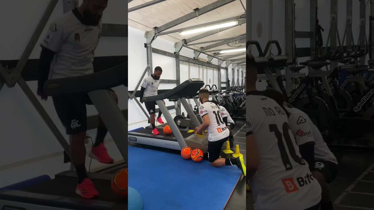 Treadmill dribbling challenge