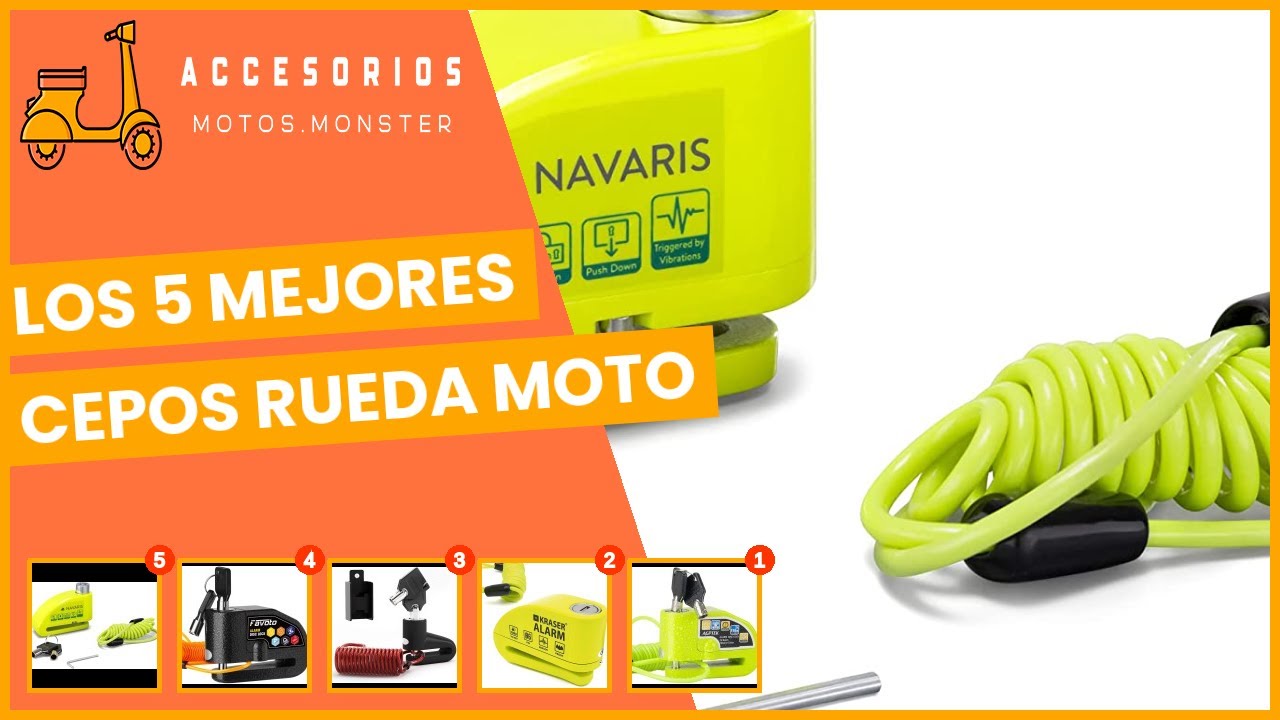 Los 5 mejores cepos rueda moto