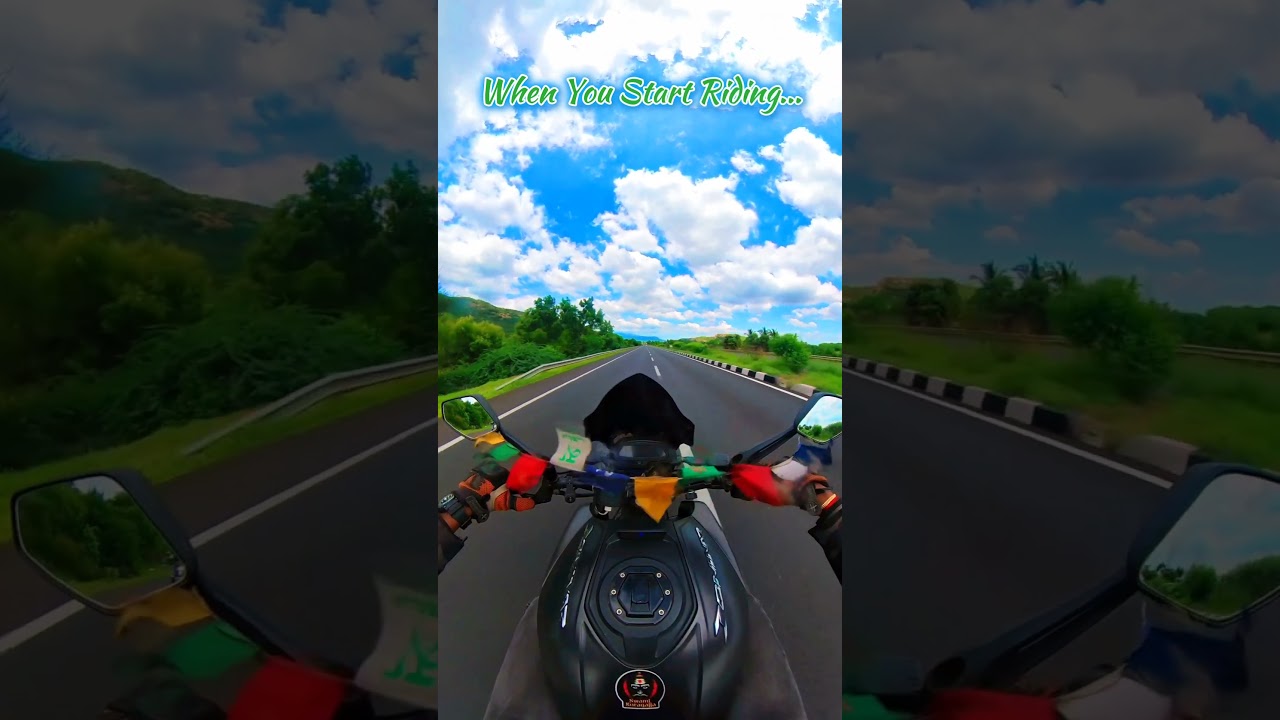 Everything Starts Healing when you start Riding  #ride #motovlog #motorcycle #dominar #tuluvlog