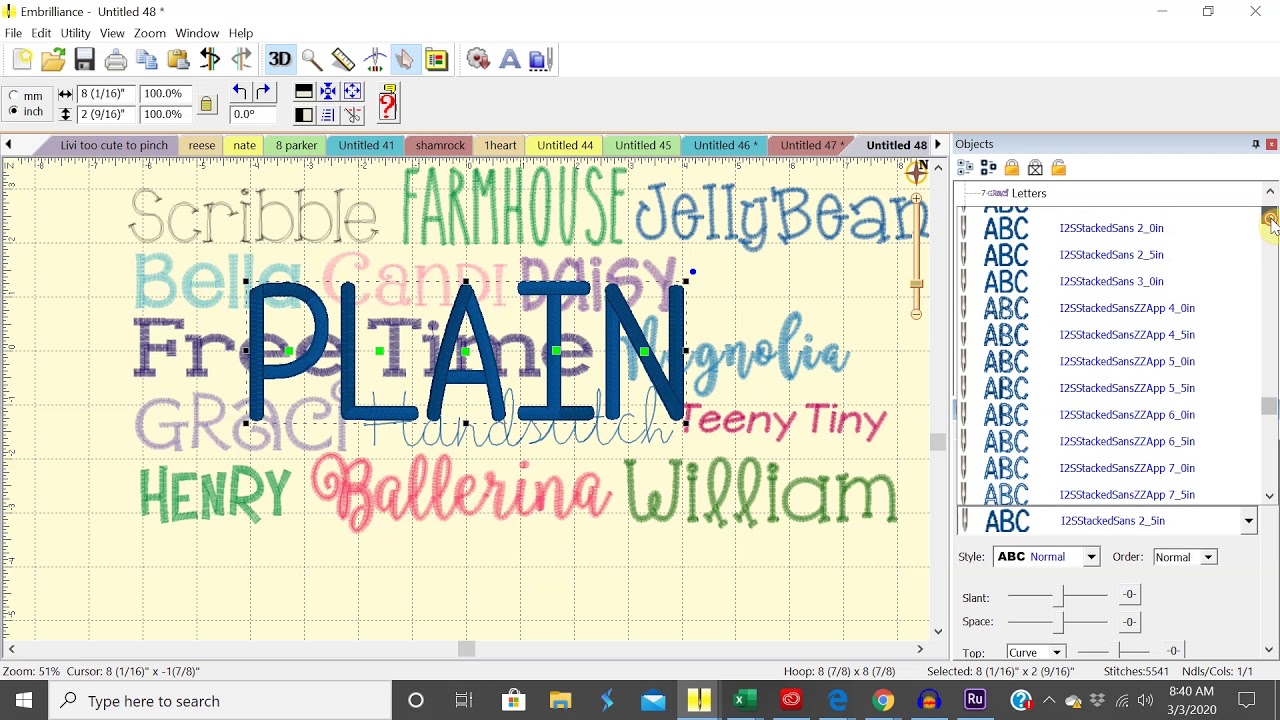 Embrillance Essentials ~ How to Make an Embroidery Font Chart ~ Etsy Seller