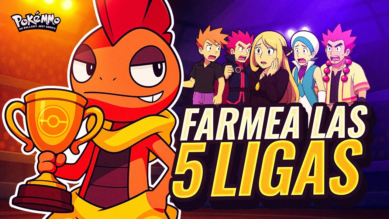 FARMEA 5 LIGAS en SOLO 1 HORA con ESTE EQUIPO | PokeMMO | 2025 (NERFEADO)