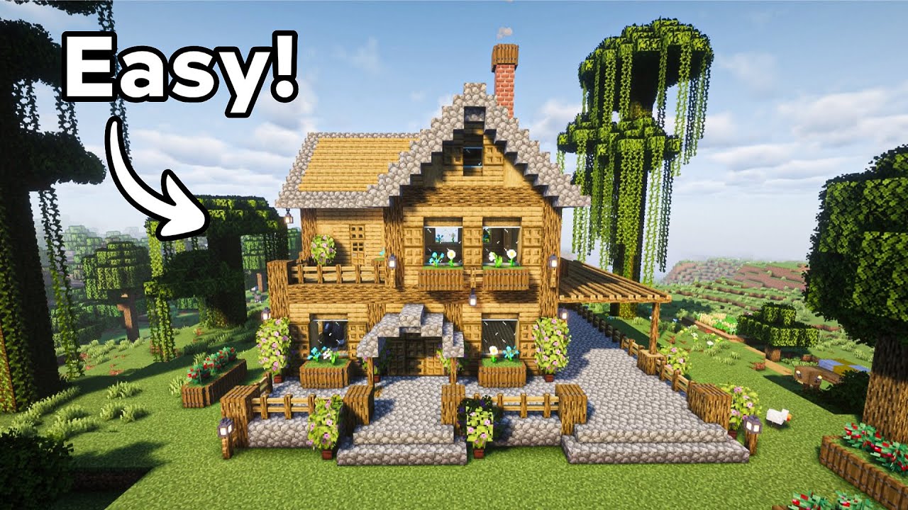Minecraft: How to Build a Survival wooden house