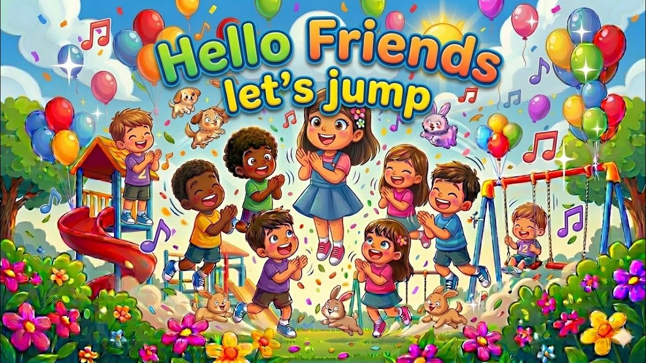 Jump Jump Jump! 🌈 Playful Learning Song for Kids with Uru
