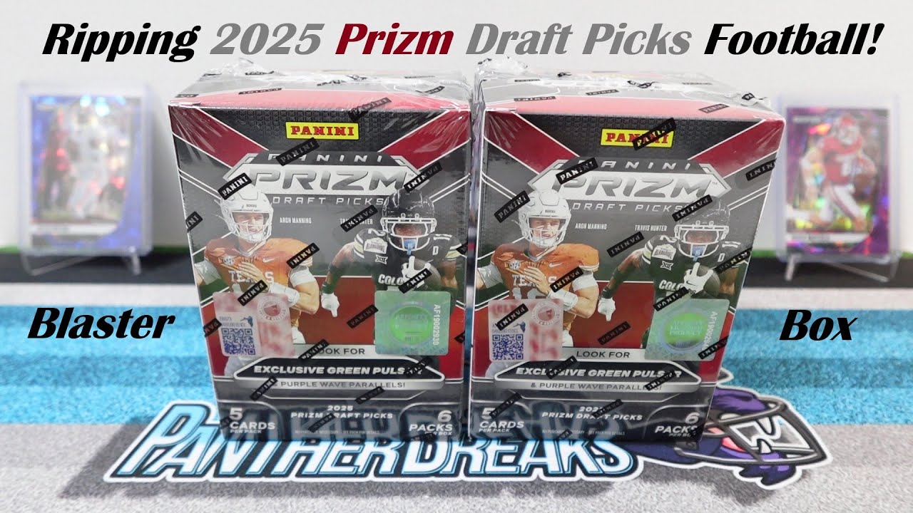 Набор карточек Prizm Draft Picks Blaster Box 2025 года! Отличные автографы и карточки новичков! 🔥🔥