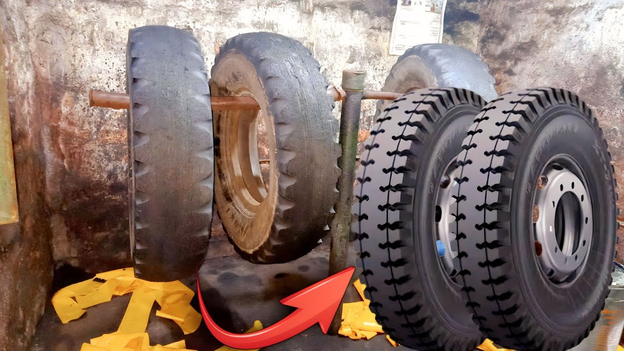The Most Amazing Retreading old Truck Tyre || Work Process