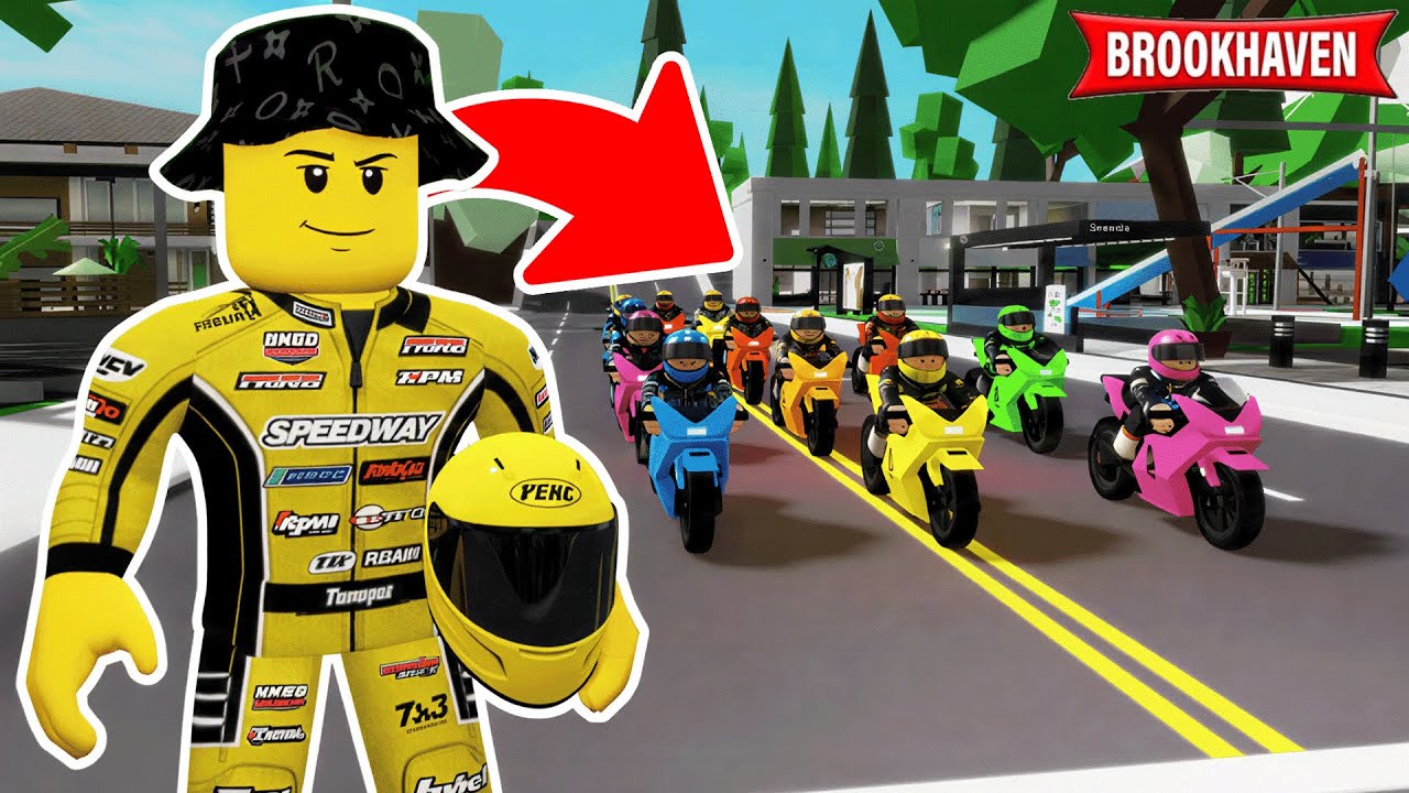 J'AI ORGANISÉ UN RASSEMBLEMENT DE MOTO SUR BROOKHAVEN ROBLOX