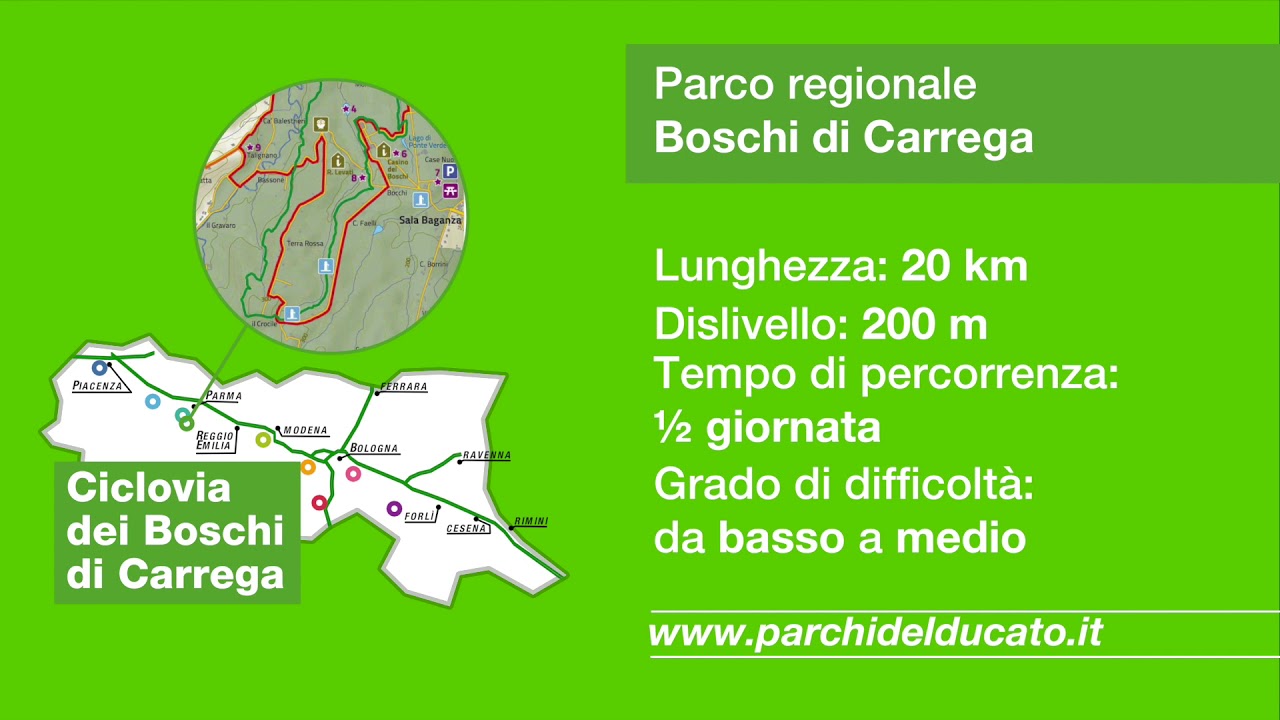 Le “Ciclovie dei Parchi”  della Regione Emilia-Romagna