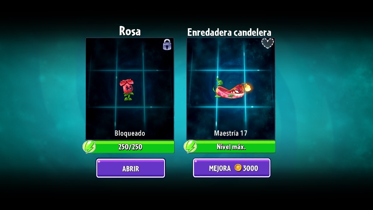 PVZ 2 [Desbloqueando Rosa, Enredadera Candelera Maestria 18]