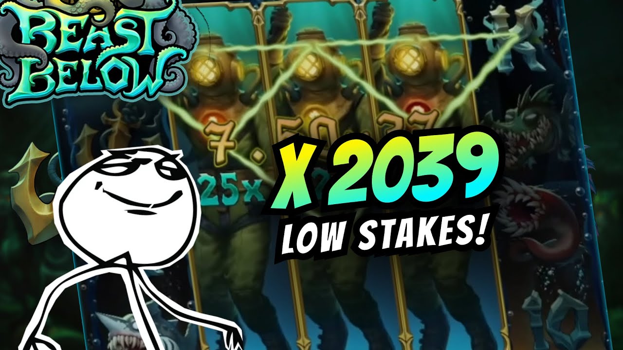 LOW STAKES SPINS & BIG WINS ON BEAST BELOW SLOT