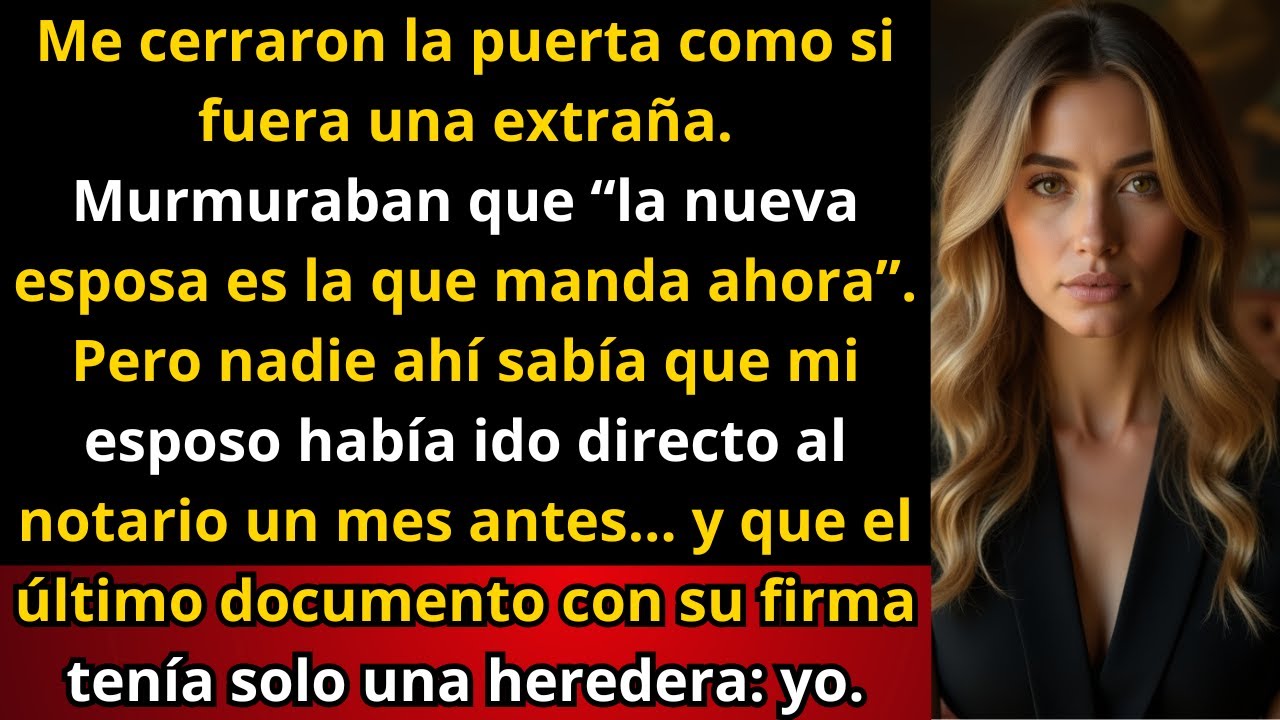 Me prohibieron ir al testamento de mi esposo — no sabían que él me dejó todo en secreto.