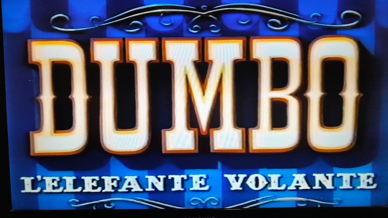 #WaltDisney videocassetta Dumbo l'elefante volante sigla iniziale anno 1941