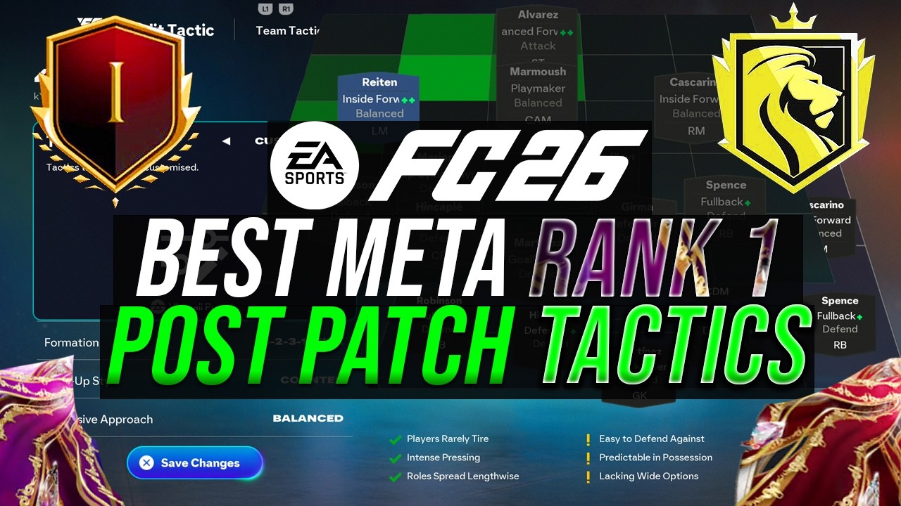 *POST PATCH* 15-0 Best META Rank 1 Custom Tactics & Formations (433/451/4411/442) in FC 26