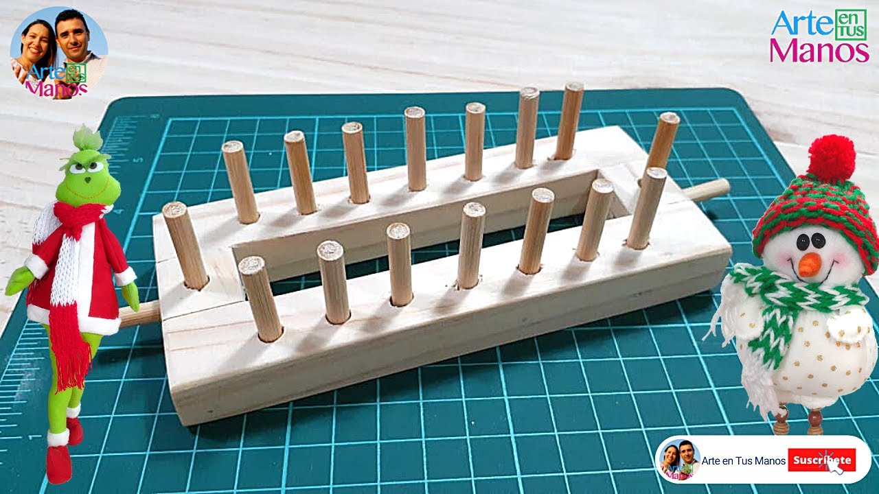 🔴Cómo Hacer TELARES RECTANGULARES en madera, Tutorial con Arte en Tus Manos🧶