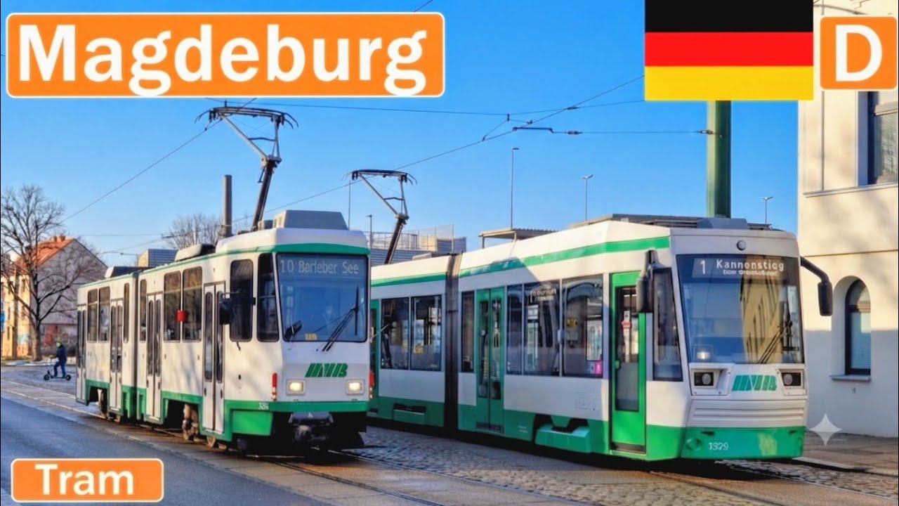 🇩🇪 MAGDEBURG TRAMS 2023 | Straßenbahn Magdeburg【4K】