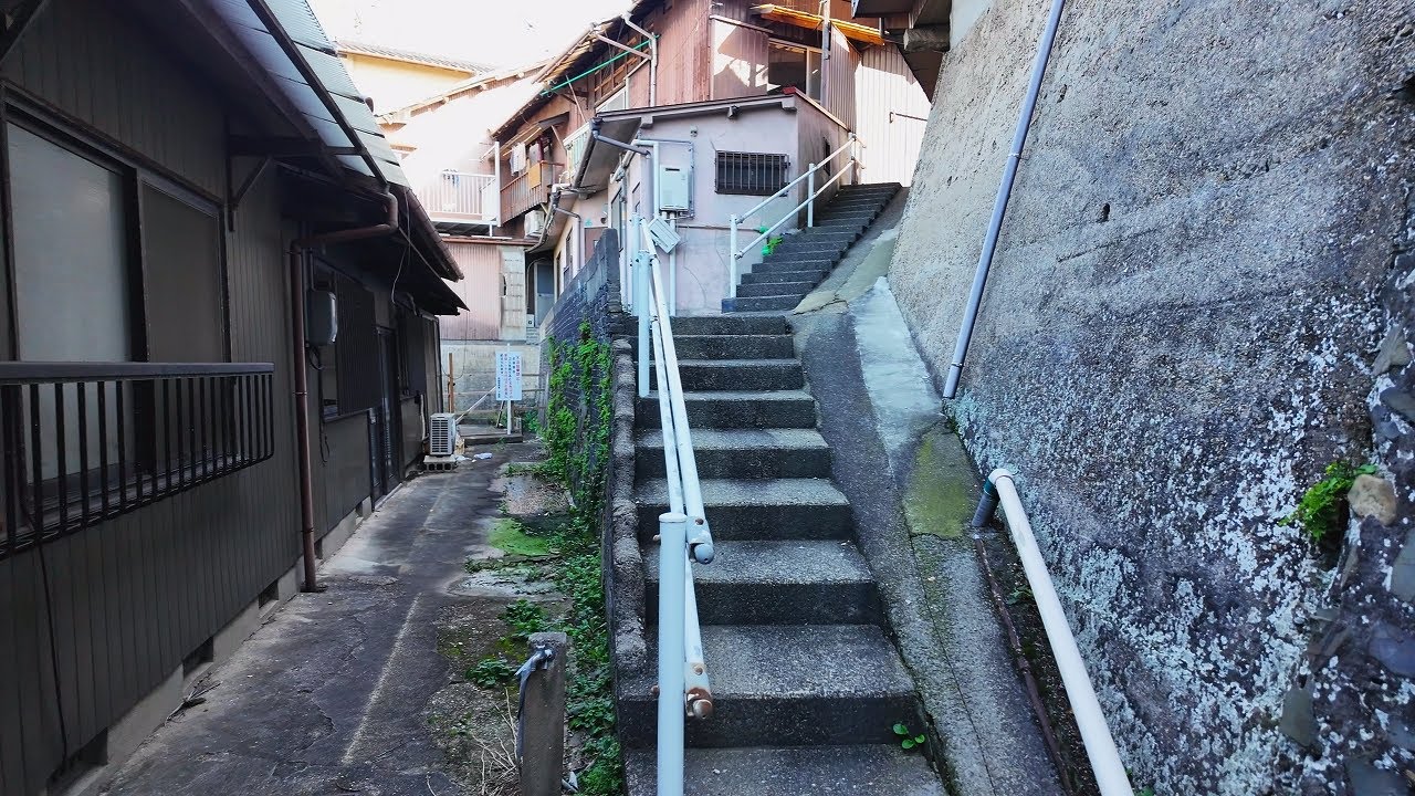 下関 迷路のような住宅街を散歩【4K山口街歩き】Japan Tokyo 4K walking tour/Shimonoseki,Yamaguchi