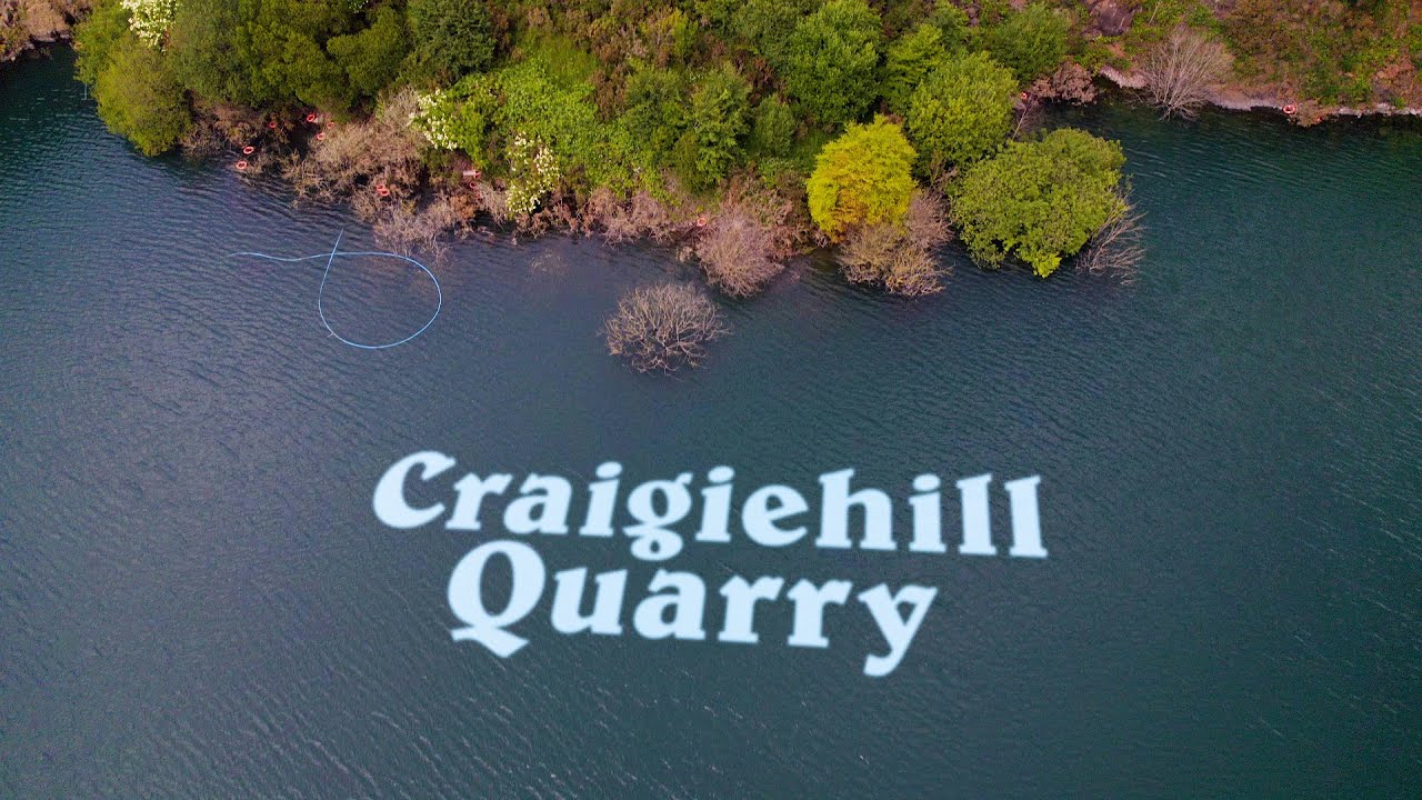 Drone flight around Craigiehill Quarry