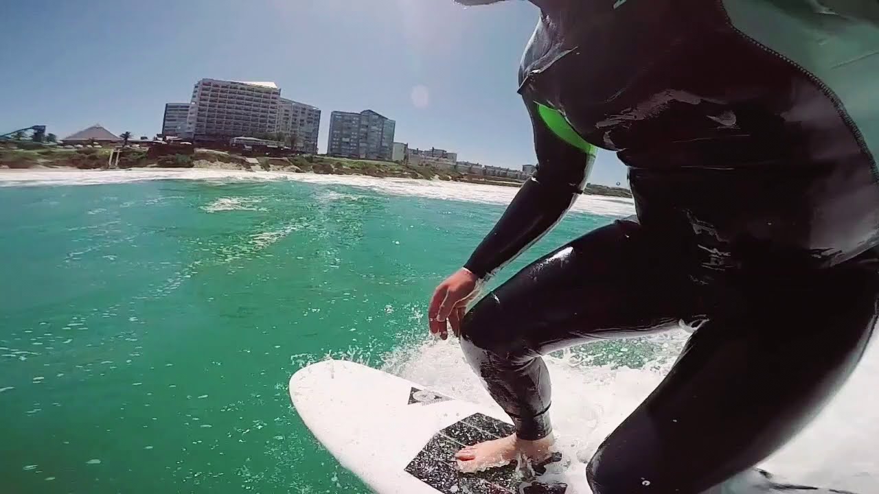 Surfing a Tomo Evo Helium Technology from Firewire Surfboards.