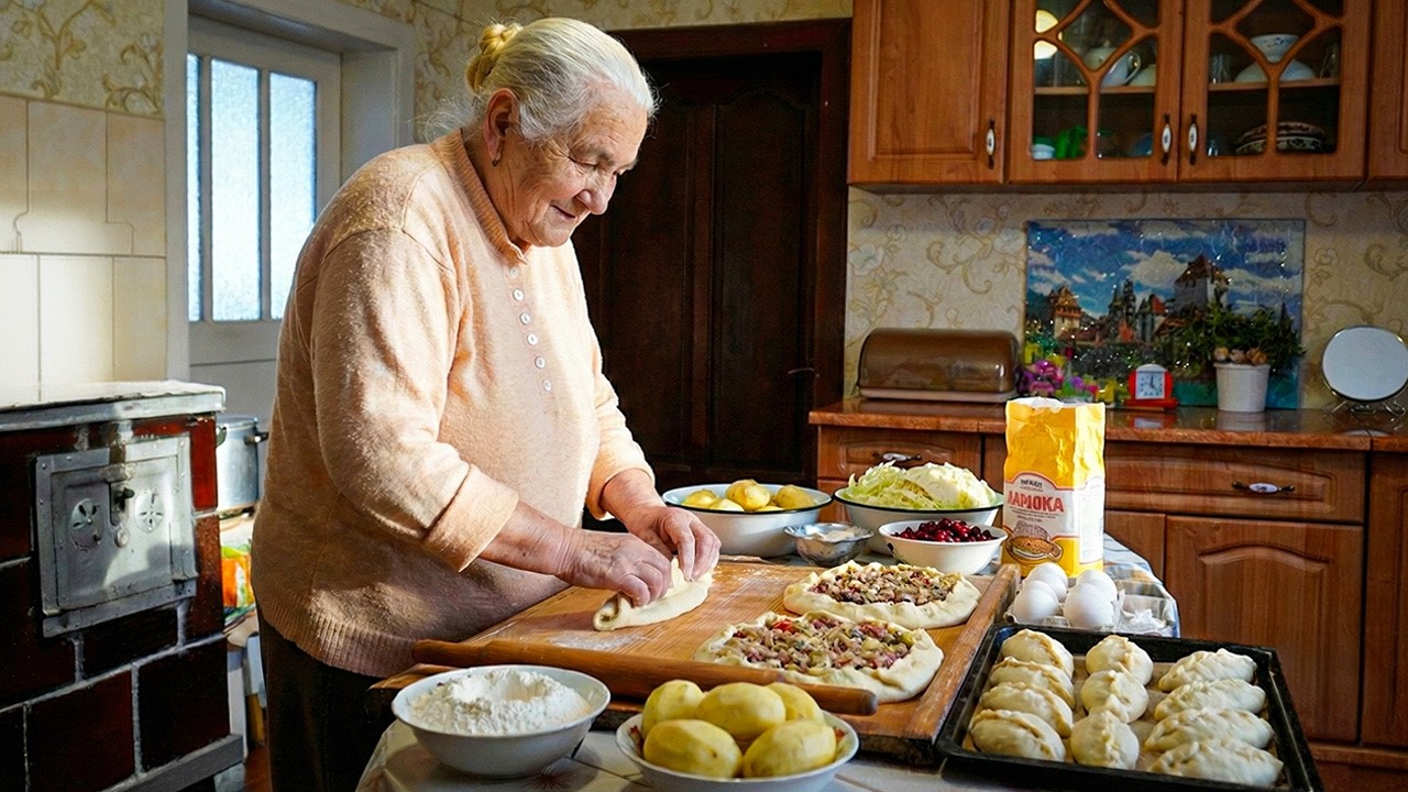 85-Year-Old Grandma’s Secret Carpathian Pastries | Traditional Mountain Village Life