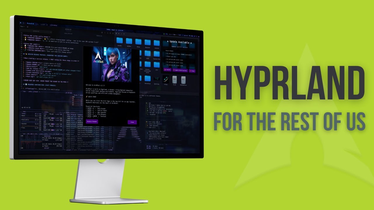 I Tried ArchRiot Linux – Hyprland Has Never Been Easier