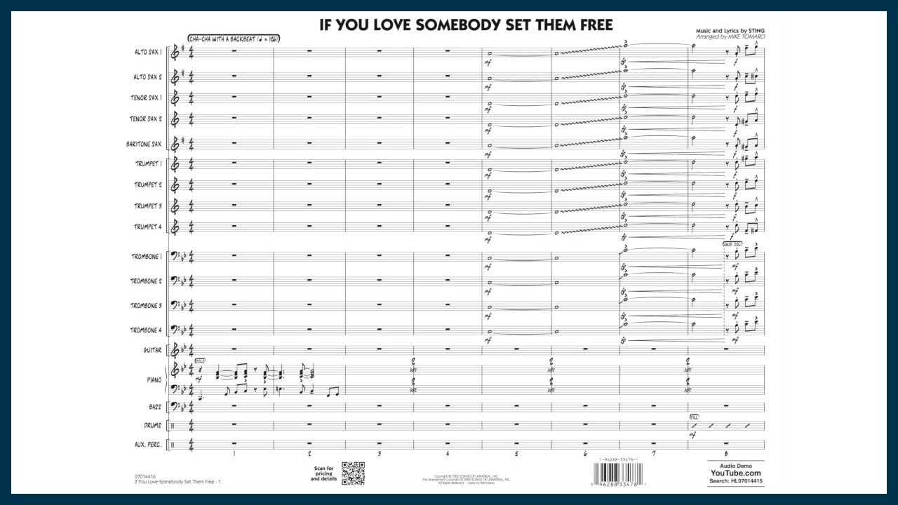 If You Love Somebody Set Them Free by Sting | Arr. Mike Tomaro