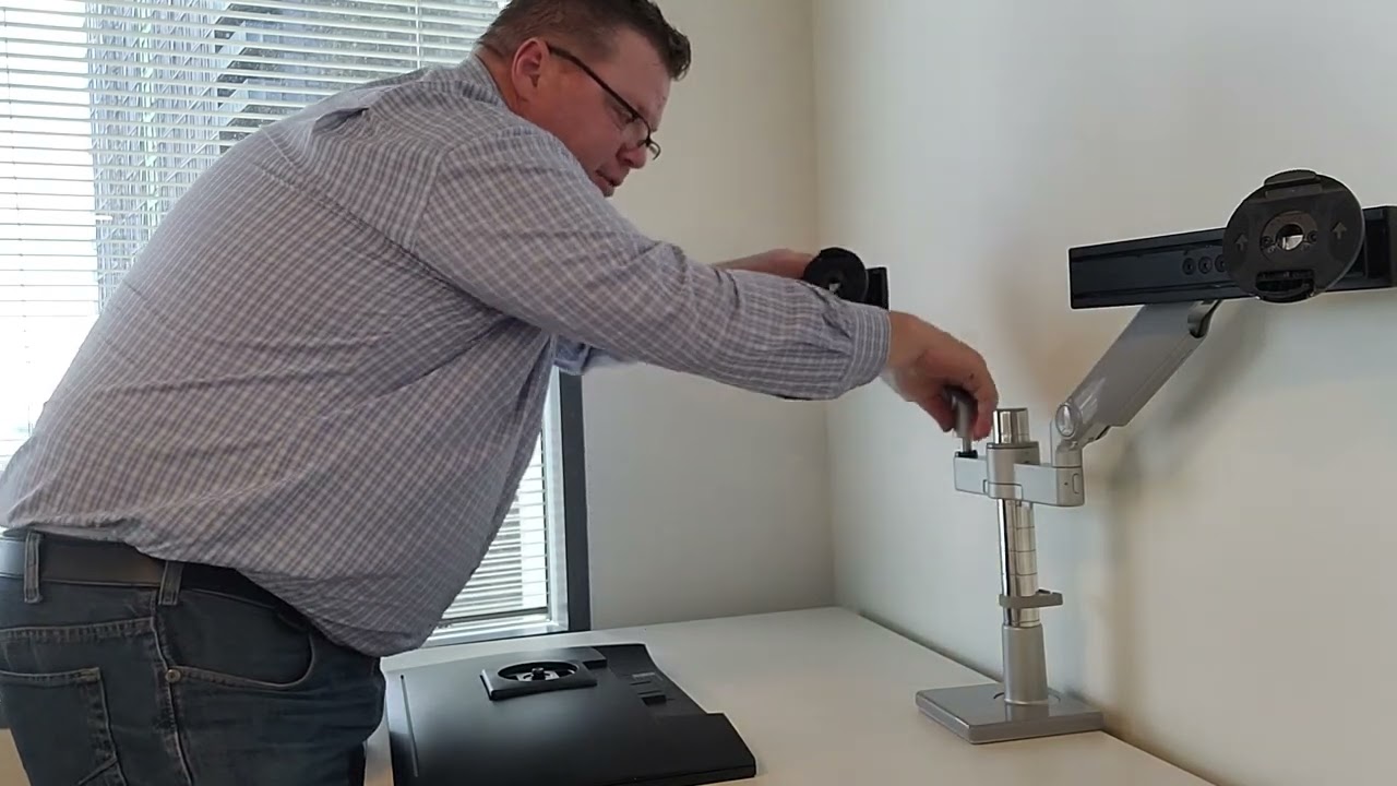 Humanscale Mflex Monitor Arm System with Sliders ideal for rectangular surfaces or adjustable tables
