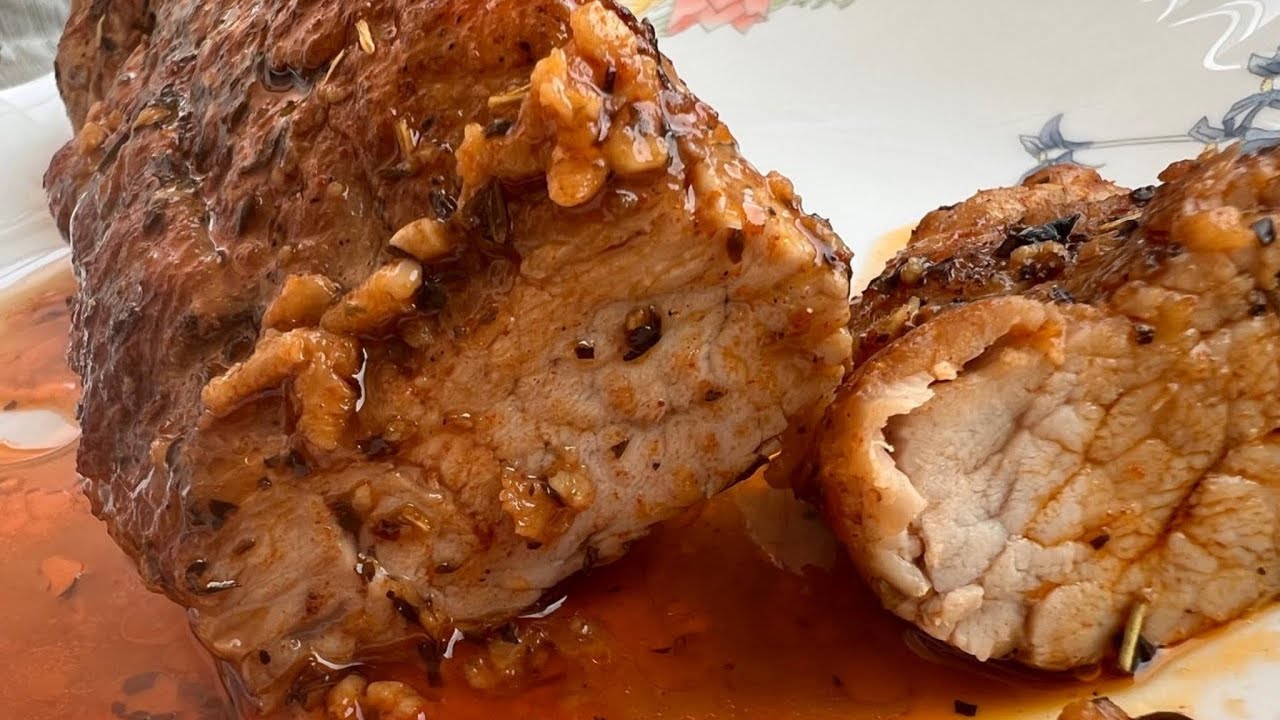 El Solomillo de Cerdo al Horno Más Jugoso que Vas a Probar 🤤 Fácil y Casero
