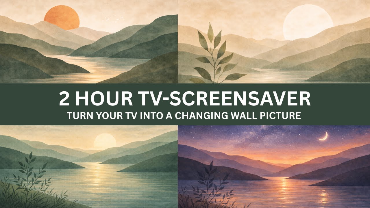 Modern wall art – Turn your TV into amazing 2-hour wall art
