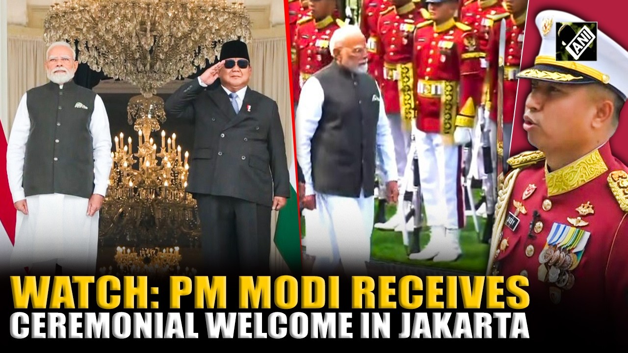 WATCH: Prime Minister Modi receives grand ceremonial welcome in Jakarta, Indonesia