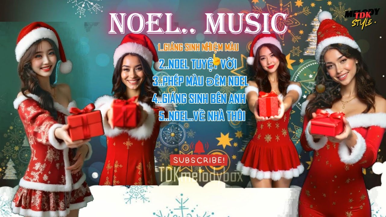 Tuyển Tập Nhạc Noel 2025 – 5 Bài Giáng Sinh Nghe Là Chill Ngay #tdkmelodybox #nhachaymoingay #music