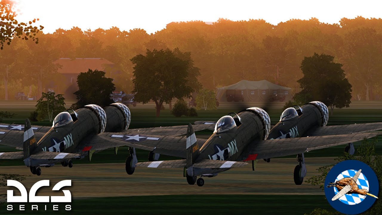 DCS in VR - USAAF P47s Fighter Sweep to Arras, Fance