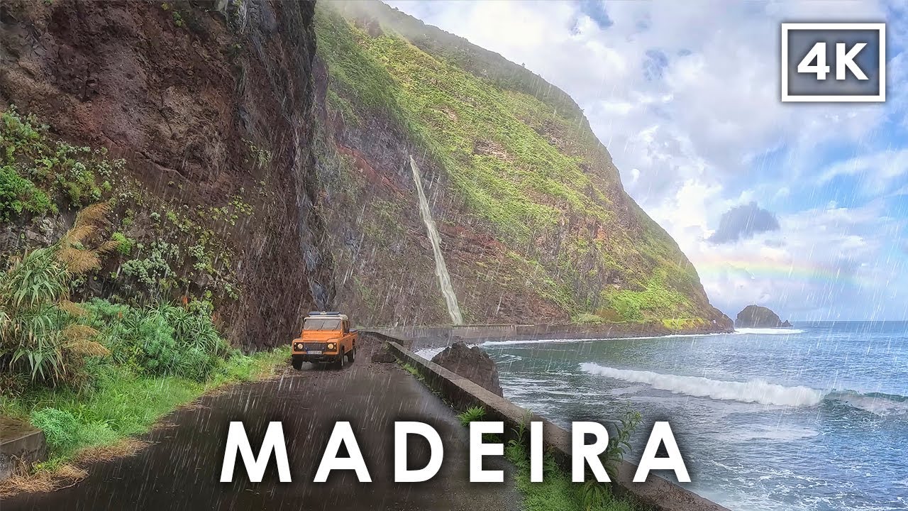 MADEIRA in a Storm 🌧️ | 4K Scenic Drive Along the Wild North Coast