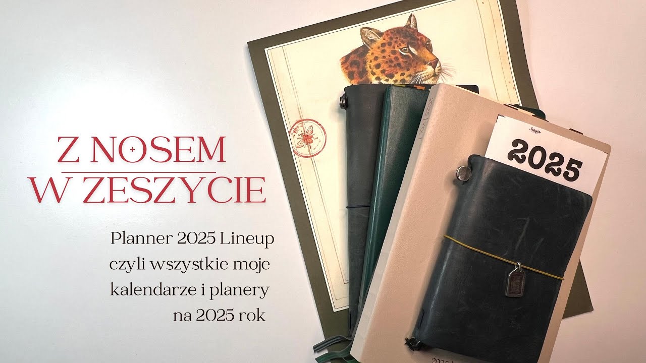 Planner lineup czyli cały mój planerowo-kalendarzowy 📙📘📗 arsenał na 2025 rok