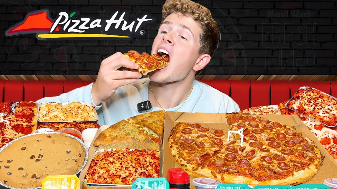 Eating $100 Worth of Pizza Hut!