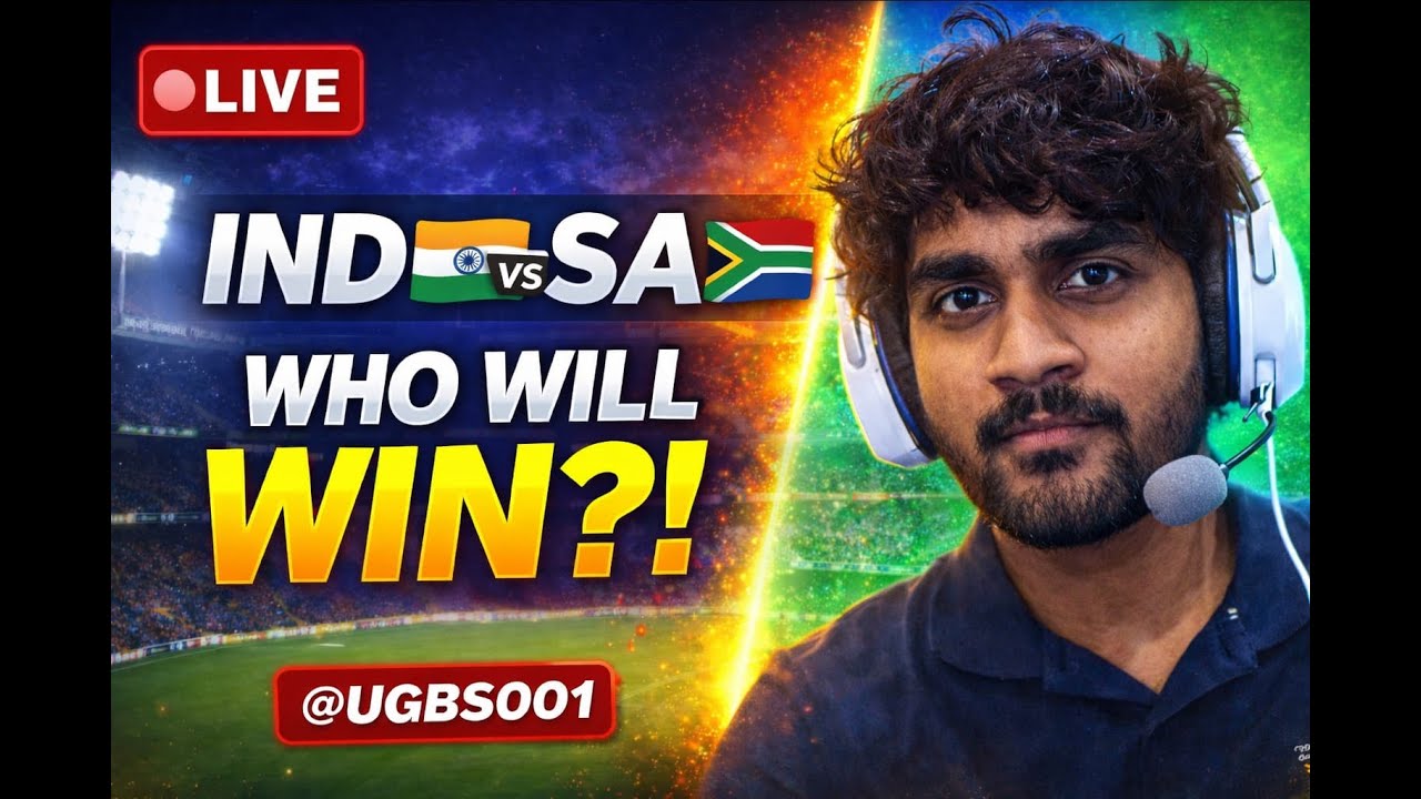 🔴 IND vs SA LIVE | Real-Time Commentary & Reactions | No Match Footage