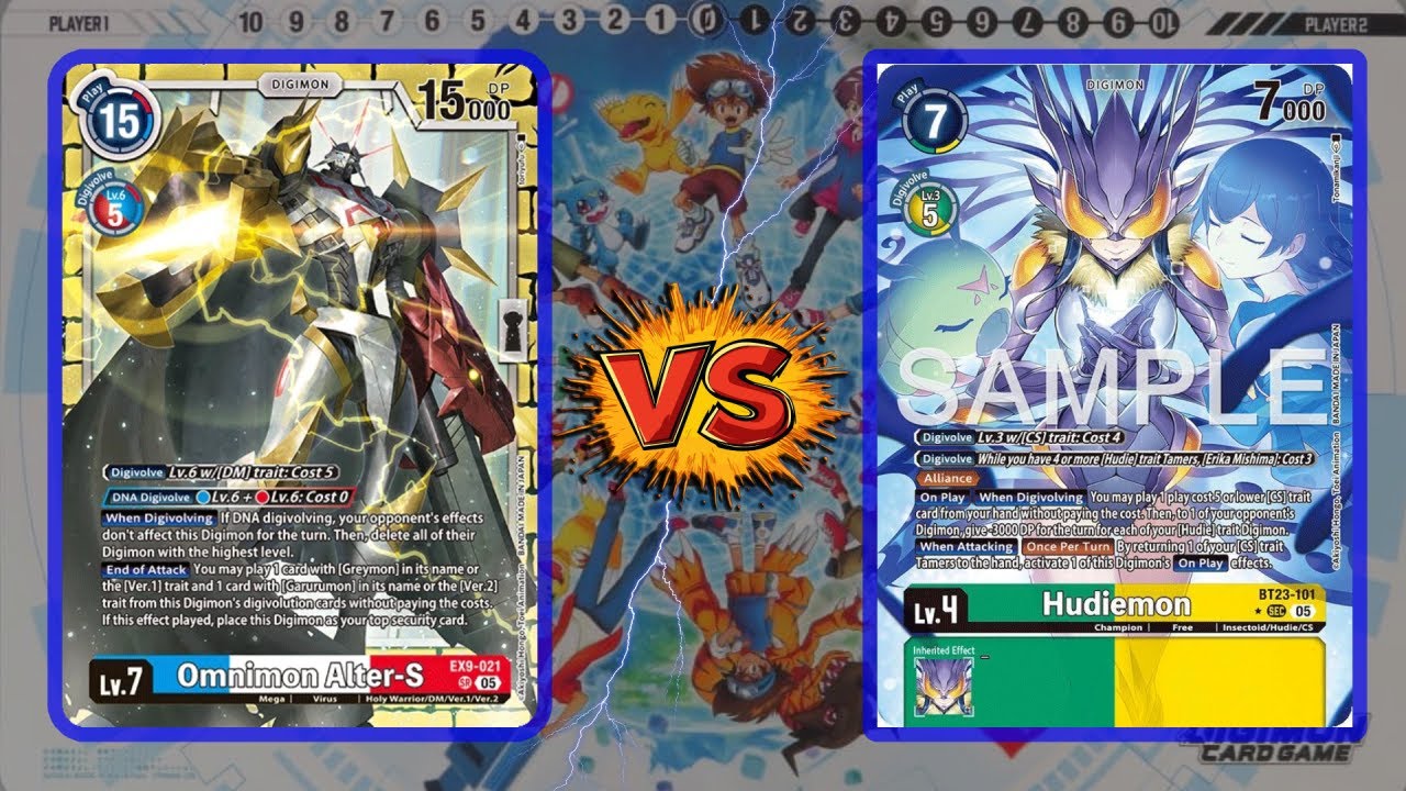 Omnimon DNA VS Hudiemon CS | Digimon Card Game | BT 23 | Commented Game | TCG