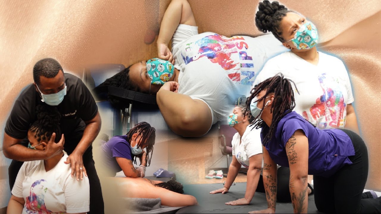 GET ME OUT OF PAIN ~  Neck & Back CRACKING CHIROPRACTIC Relief ~ Adjustments -Massage - Stretches!