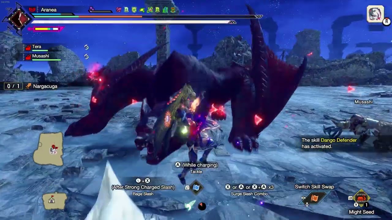 Greatsword Surge Slash Redirection Speedrun | 7'03 lvl 300 Afflicted Nargacuga | MHRISE Sunbreak