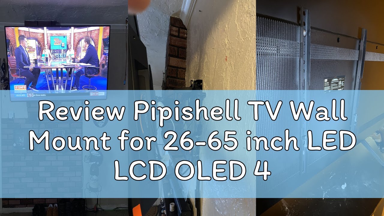 Review Pipishell TV Wall Mount for 26-65 inch LED LCD OLED 4K TVs up to 99lbs, Full Motion TV Mount