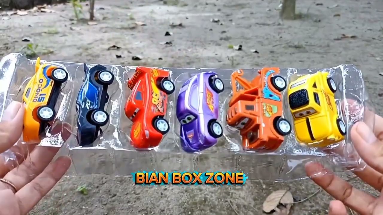 Unboxing and Review | Disney Cars , McQueen, Pixar Cars 3, Police Car, Robocar Poli, Amber, Dinoco