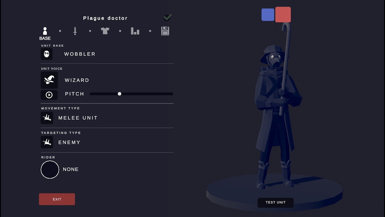 How to make plague doctor in TABS