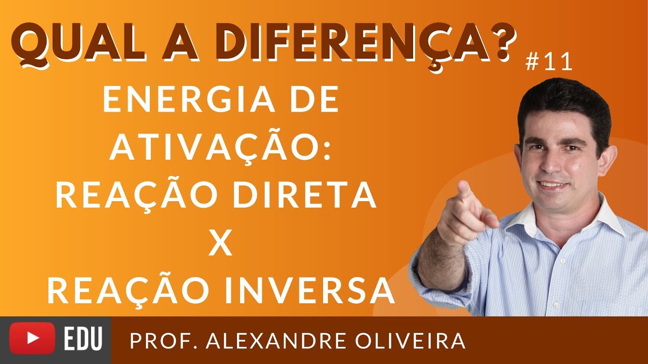 Qual a diferença entre energia de ativação da reação direta e energia de ativação da reação inversa?