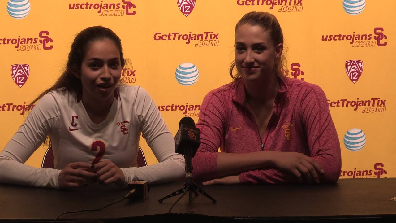 Women's Volleyball: Samantha Bricio & Elise Ruddins Presser vs. Oregon State
