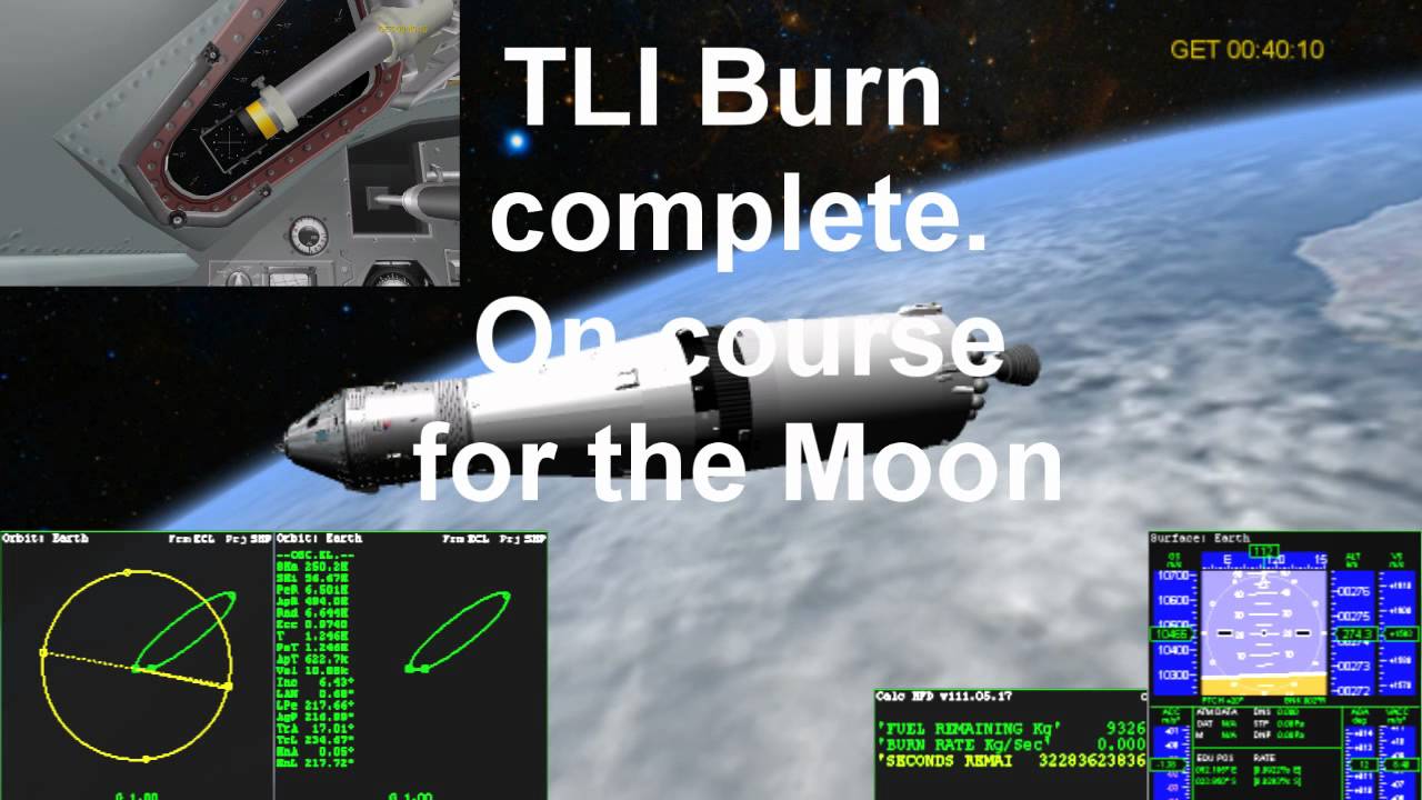 Apollo 11 from TLI to LEM extraction