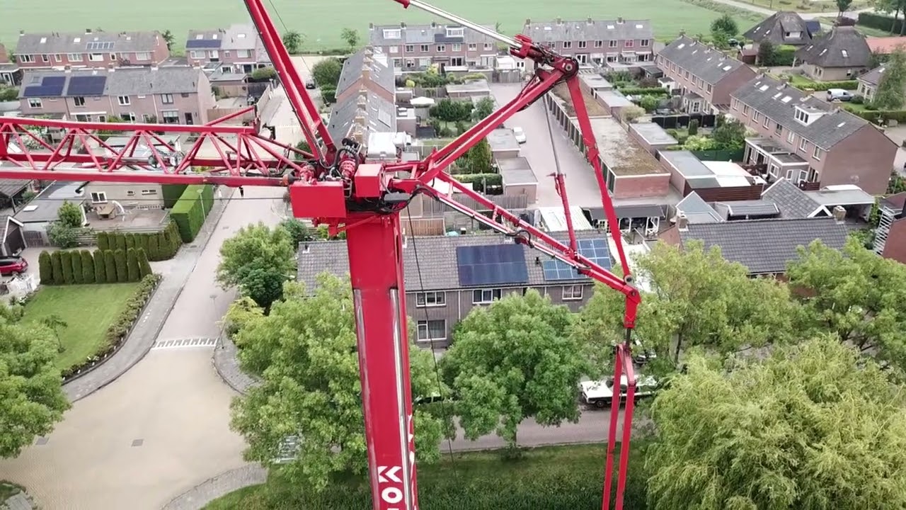 Hijs klus door Koeman uit Berkhout tijdens verbouwing  4K