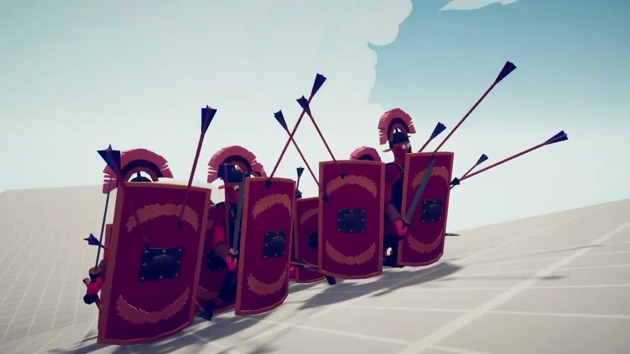 TABS Roman's vs medival army