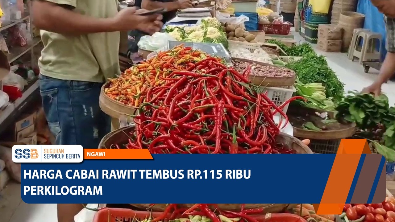 NGAWI - Harga Cabai Rawit Tembus Rp115 Ribu Per Kilogram