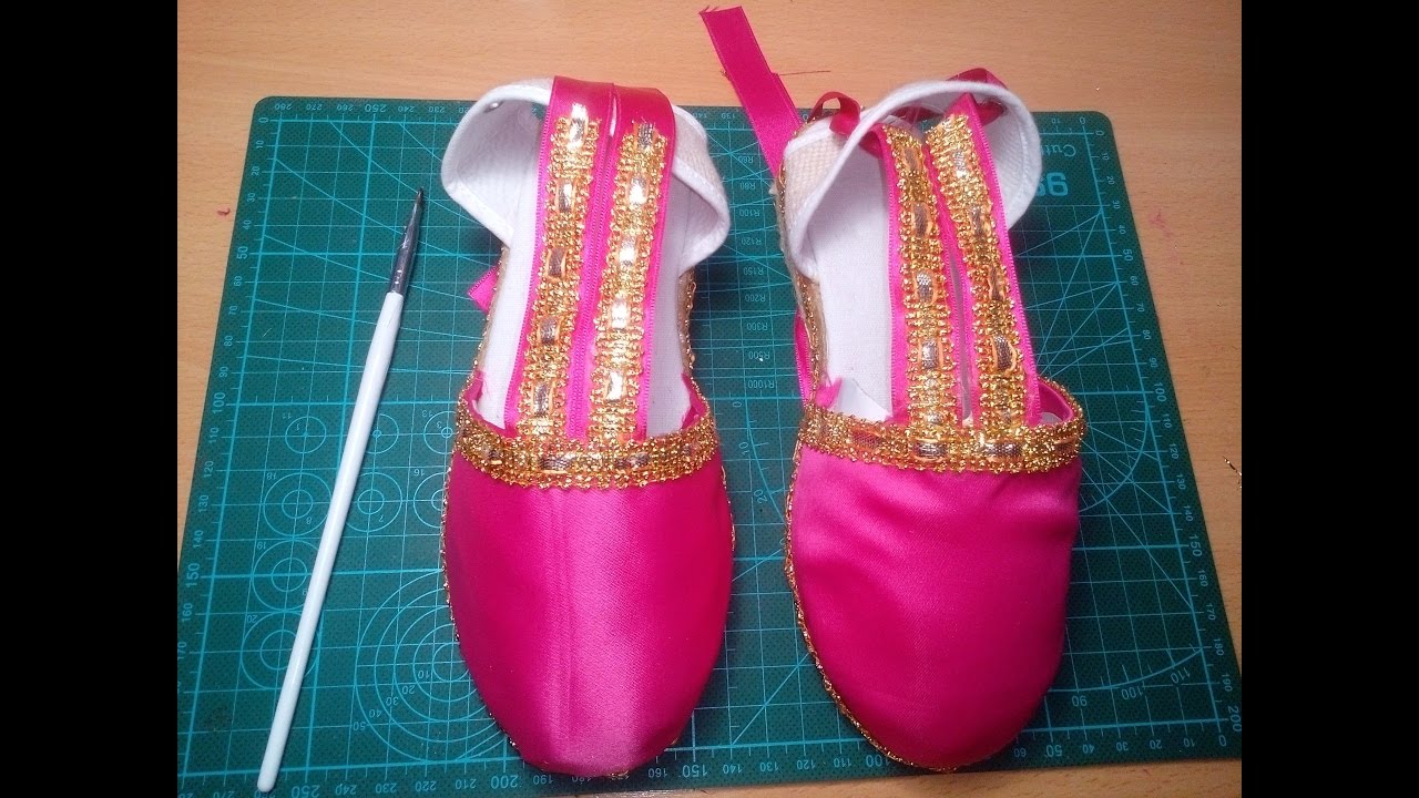 forrar zapatillas de fallera